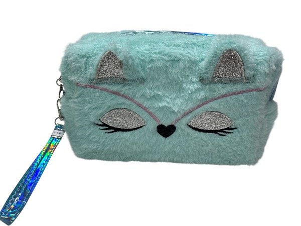 Producto - Neceser peluche zorro celeste