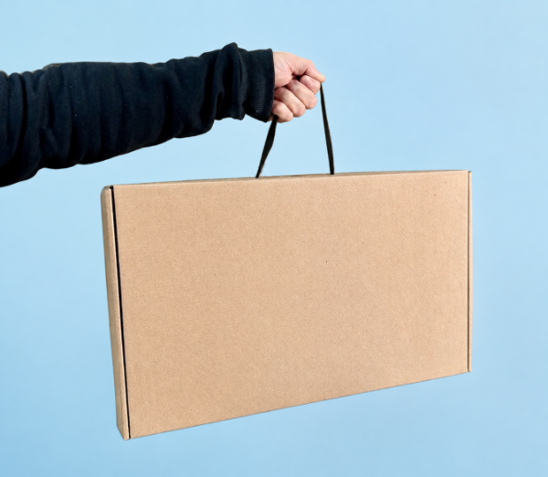 Producto - CAJA BOLSA KRAFT -COD. CB108    medida 46x12x30 - 0