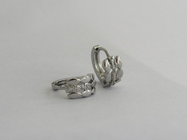 Producto - Aros Argollas Huggies Anchos con Brillos