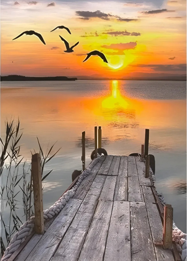 Producto - Kit de pintura por diamante muelle 50x40cm