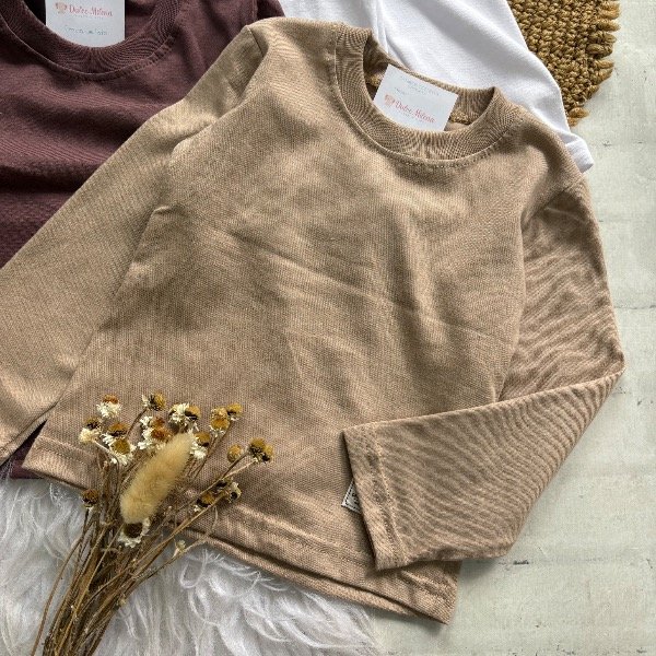 Producto - Camiseta de niño color CAMEL talle 4 al 16