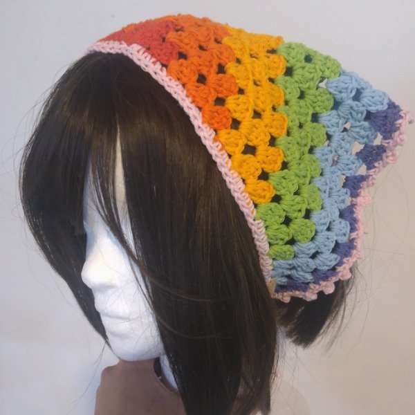 Producto - Bandana tejida arcoiris - 1