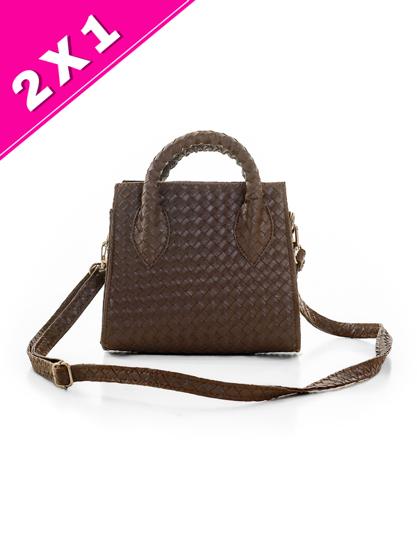 Producto - Mini Bag Fenix Marron Trenzada