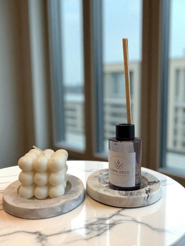 Producto - Plato redondo mod. Basalto chico