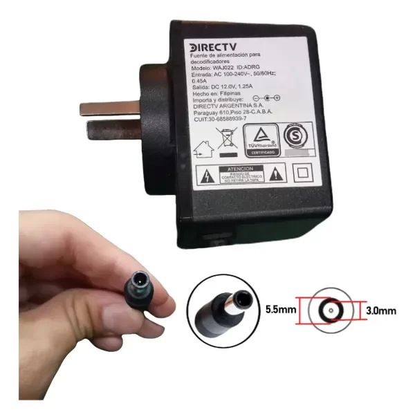 Producto - Fuente De Alimentación 12v 1.25a Para Decodificador Directv