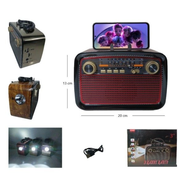 Producto - RADIO AM/FM 3PLG 3 BANDAS BLUETOOH