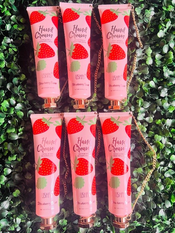 Producto - Crema de manos USHAS de frutilla 50ml con cadenita - 2
