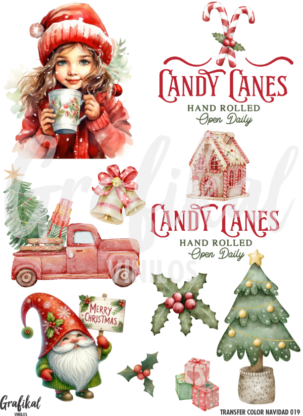 Producto - Transfer Color Navidad 019