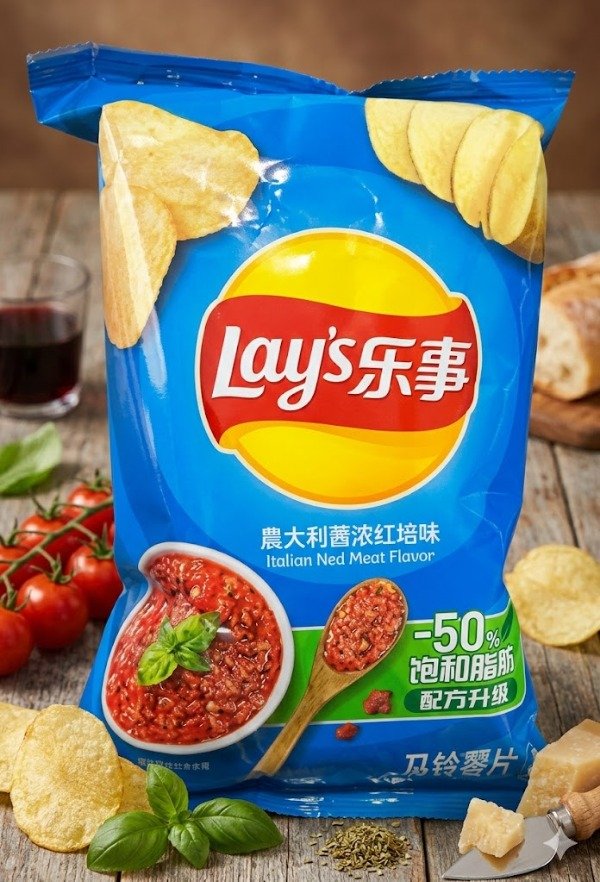 Producto - Papas Fritas Lays Sabor Carne Roja Italiana