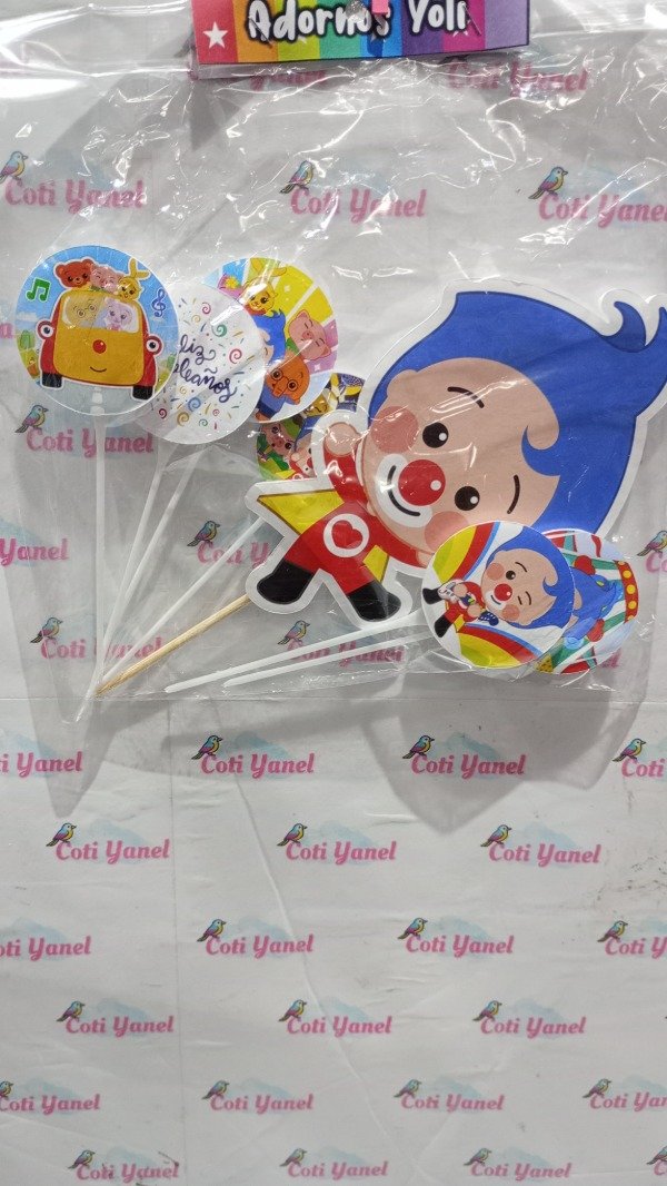 Producto - Toppers de personajes PLIM PLIM