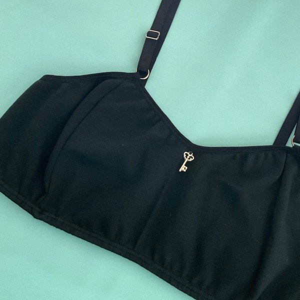 Producto - Corpiño Top ALGODÓN NEGRO