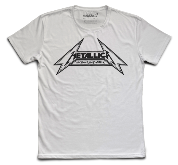 Producto - Metallica - The Young Metal Attack Logo - Remera Blanca