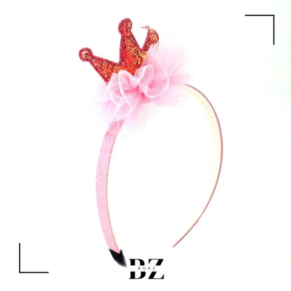 Producto - VINCHAS CON APLIQUE DE TELA Y APLIQUE BRILLOSO X 12 PCS - 1266-2