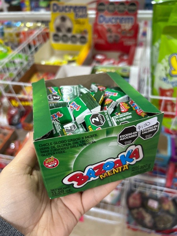 Producto - CHICLE BAZOOKA MENTA X1