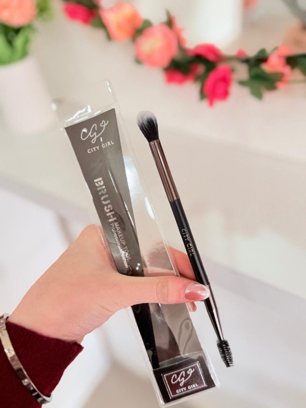 Producto - Brocha de ojos, doble difuminar + cepillo City Girl