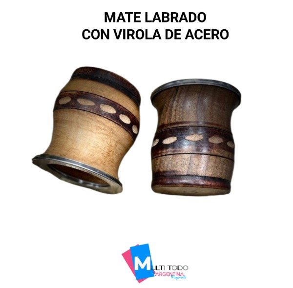 Producto - MATE LABRADO CON VIROLA DE ACERO