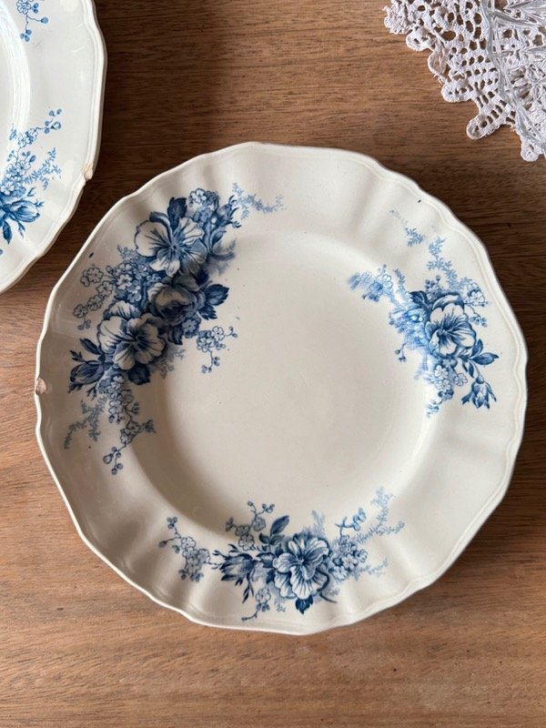 Producto - Plato playo de loza inglesa Meakin Caledonia outlet