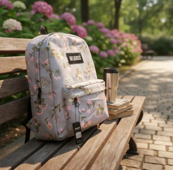 Producto - Mochila estampada floreado urbana