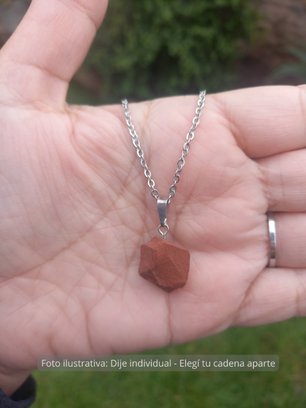Producto - Dije Jaspe Rojo - Tesoro en Bruto