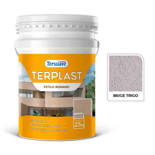 Producto - Terplast Romano Mediano Beige trigo x 25 kgs
