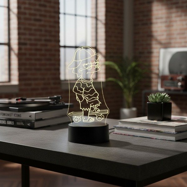 Producto - Velador Led Lisa Simpson Hippie