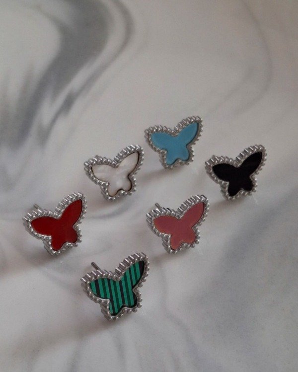 Producto - Aros Mariposa Plateado