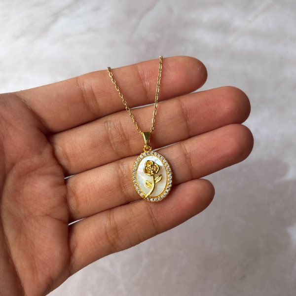 Producto - Collar espejo rosa