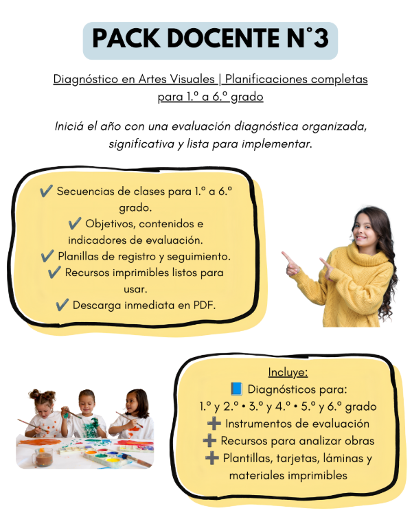 Producto - PACK DOCENTE 3 - Planificaciones diagnósticas de nivel primario completas.