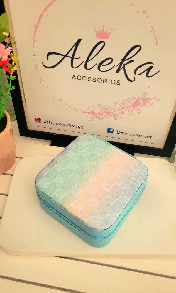 Producto - Mini joyero arcoiris turquesa