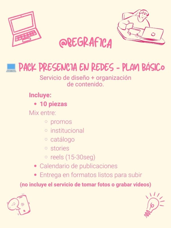 Producto - PACK PRESENCIA EN REDES - PLAN BÁSICO