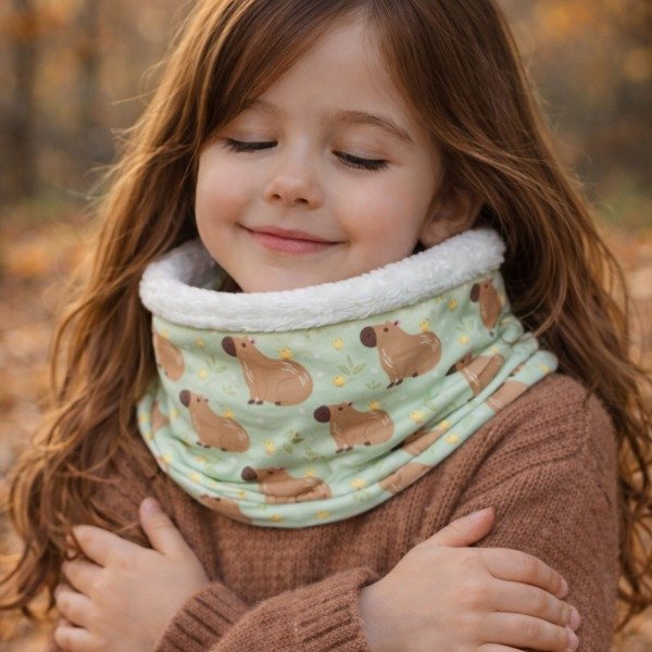 Producto - Cuellito polar Pancho el carpincho E. Talle 2. 4 a 8 años.