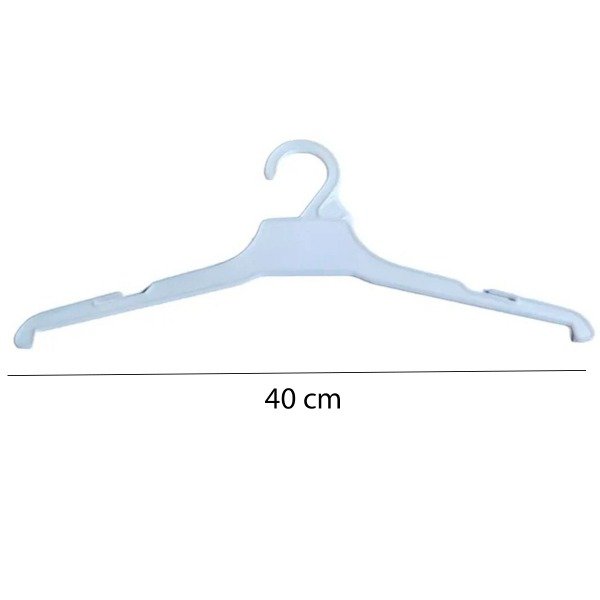 Producto - PERCHA PLASTICA ADULTO BLANCA 40 CM