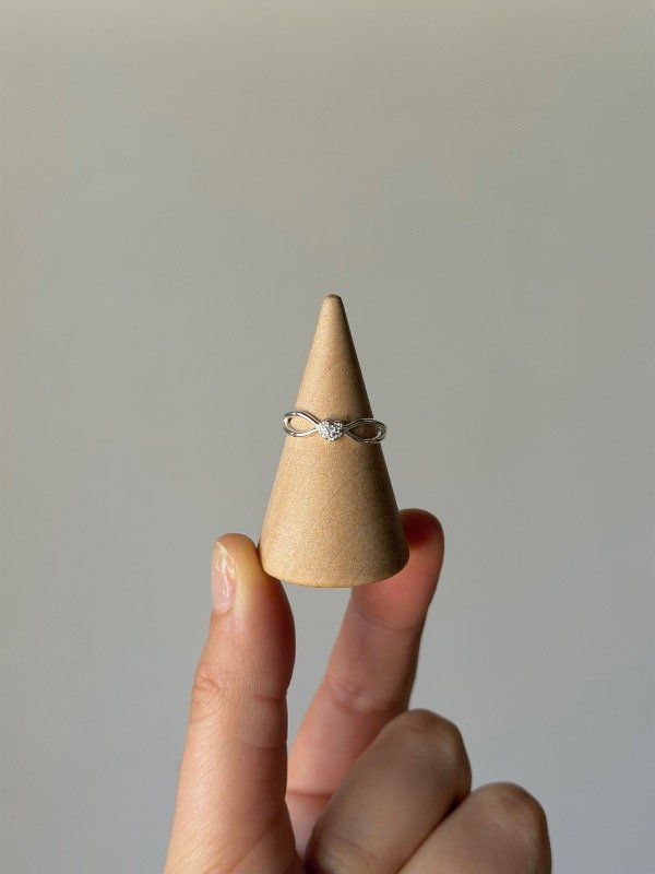 Producto - Anillo doble + corazón con cubics 16 mm