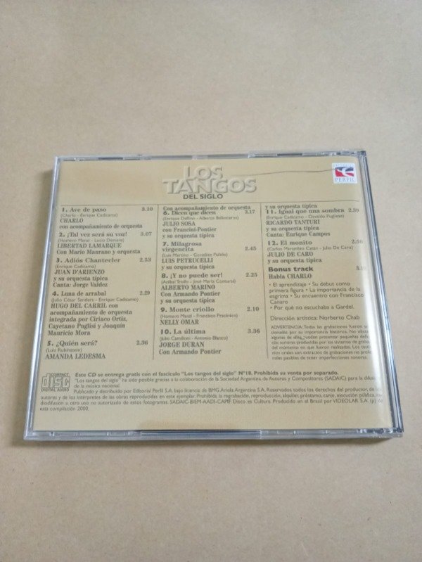 Producto - Los tangos del siglo #18 - Charlo - Pefil 2000 - 1