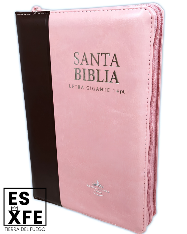 Producto - Biblia Reina Valera 1960 Letra Grande con Cierre Rosa