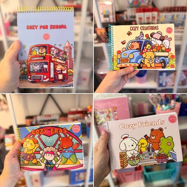 Producto - Kit de 4 libros para pintar "Cozy"