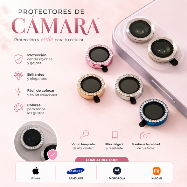 Producto - Protector de cámara con strass