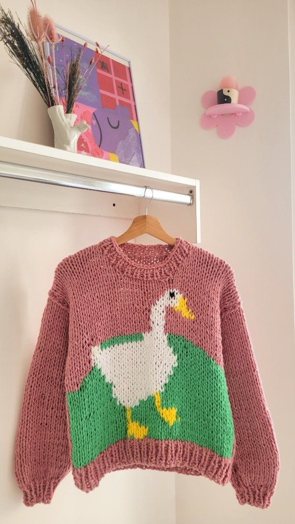 Producto - Sweater Pato Rosado