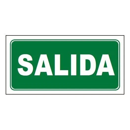 Producto - CARTEL SEÑAL.SALIDA 15X30