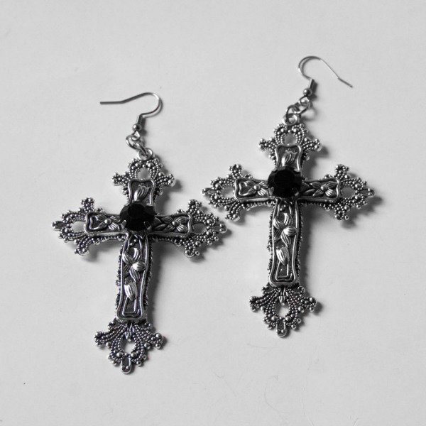 Producto - Aros Cruz Gotica Gigante