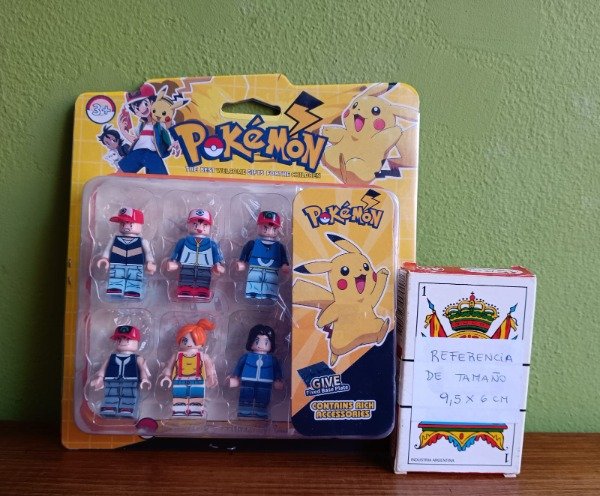 Producto - 1232 - Muñecos Tipo Lego Pokemon en Blister x6
