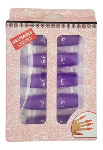 Producto - Broches Removedor Capuchón X 10 Uñas lila