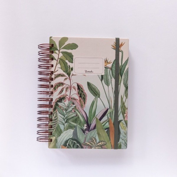 Producto - Agenda 2026 Anillada a5 (15x21cm) Diaria - Selva Tropical
