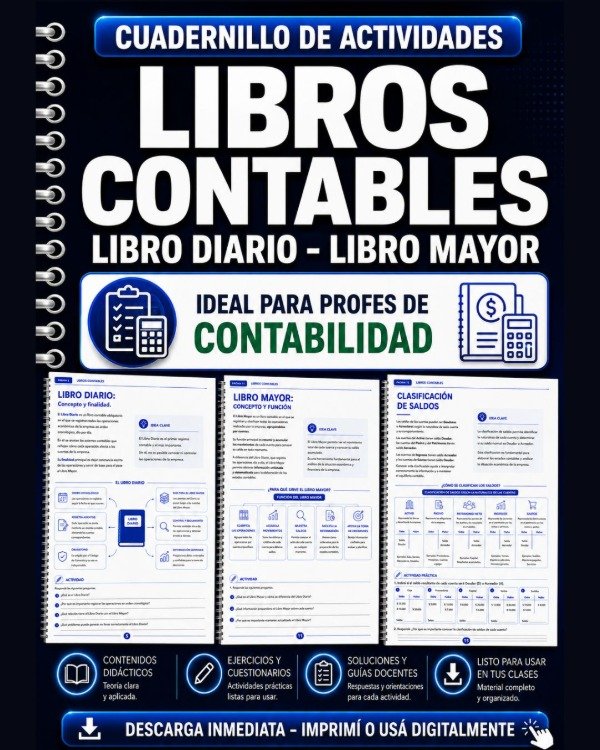 Producto - CUADERNILLO DE ACTIVIDADES - LIBROS CONTABLES