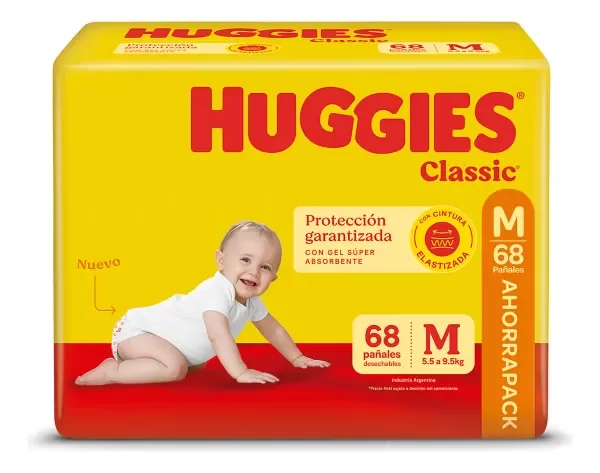 Producto - HUGGIES CLASSIC MX68