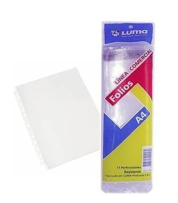 Producto - FOLIOS A4 EXTRA CRISTAL P.P. x10u.
