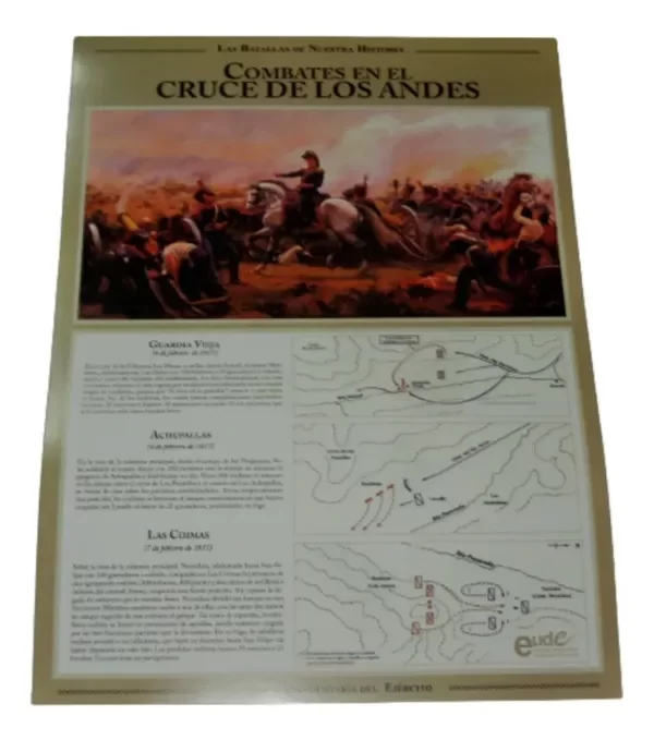 Producto - Combates En El Cruce De Los Andes Lamina Escolar Guardia Vieja Achupallas