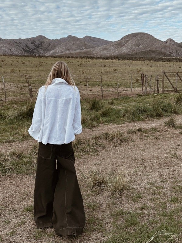 Producto - Pantalón de gabardina verde
