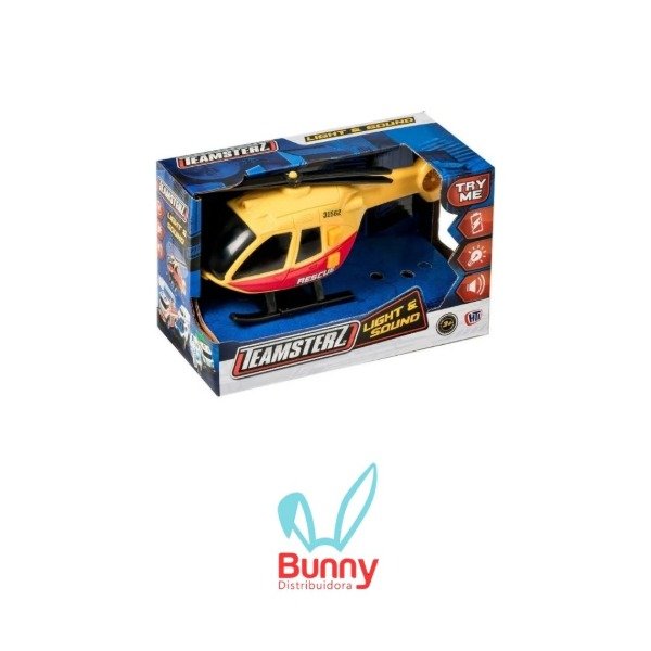 Producto - Teamsterz - Luz y Sonido 15cm. "Helicoptero Surtido"