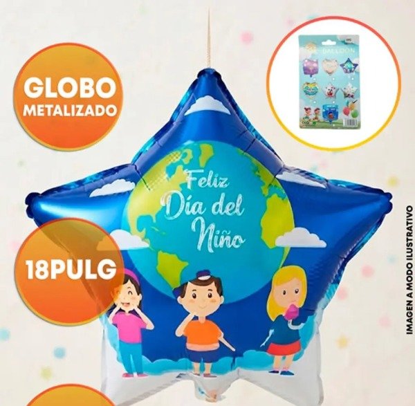 Producto - Dia del Niño - Estrella Mundo 18"